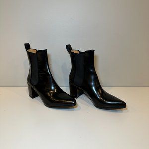 Acne Studios Leather Ankle Boots Black